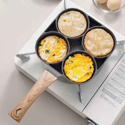 4 Cavity Non-Stick Frying Pan for Egg & Pancake Maker