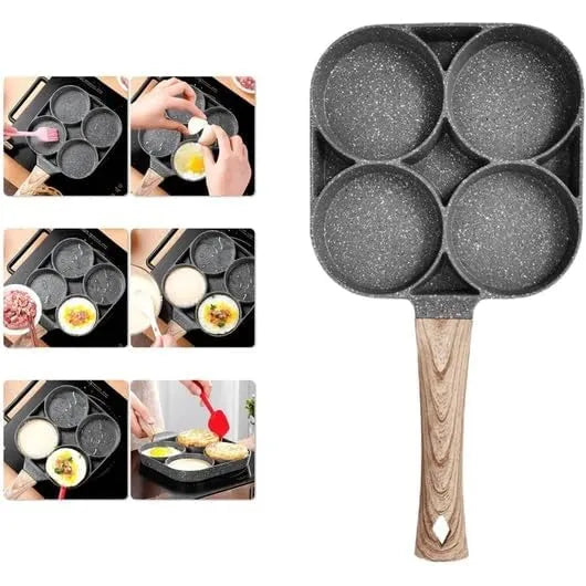 4 Cavity Non-Stick Frying Pan for Egg & Pancake Maker