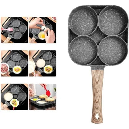 4 Cavity Non-Stick Frying Pan for Egg & Pancake Maker