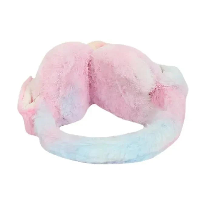 Girls Winter Plush Earmuffs with Moving Bunny Ears