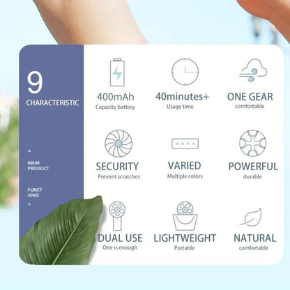 USB Rechargeable Mini Handheld Portable Fan