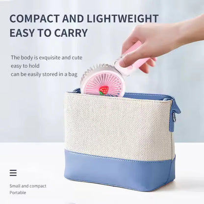 USB Rechargeable Mini Handheld Portable Fan