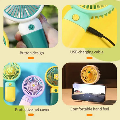 USB Rechargeable Mini Handheld Portable Fan