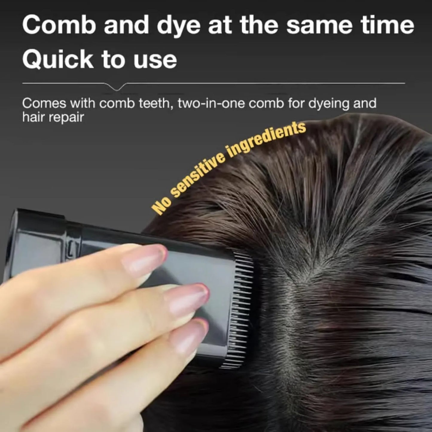 New Hair Color Comb Stick Black