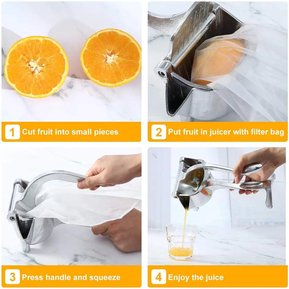 Hand Press Aluminum Juicer