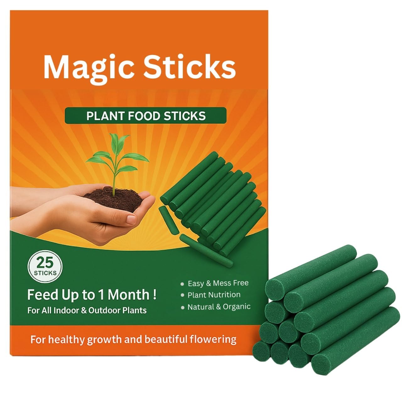 Magic Plant Food Sticks for Indoor & Outdoor Plants