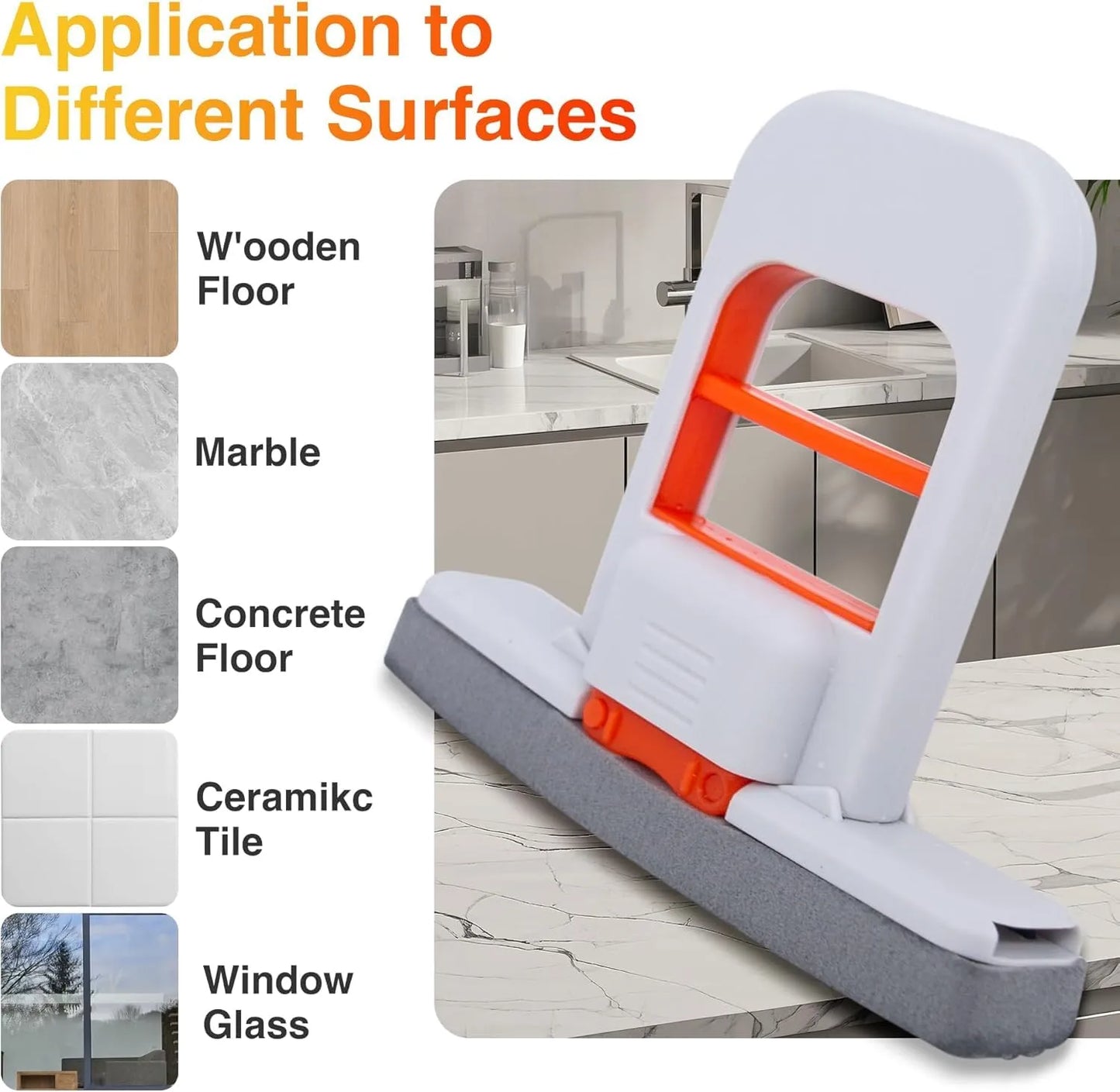 Mini Foldable Desktop Squeeze Sponge Mop