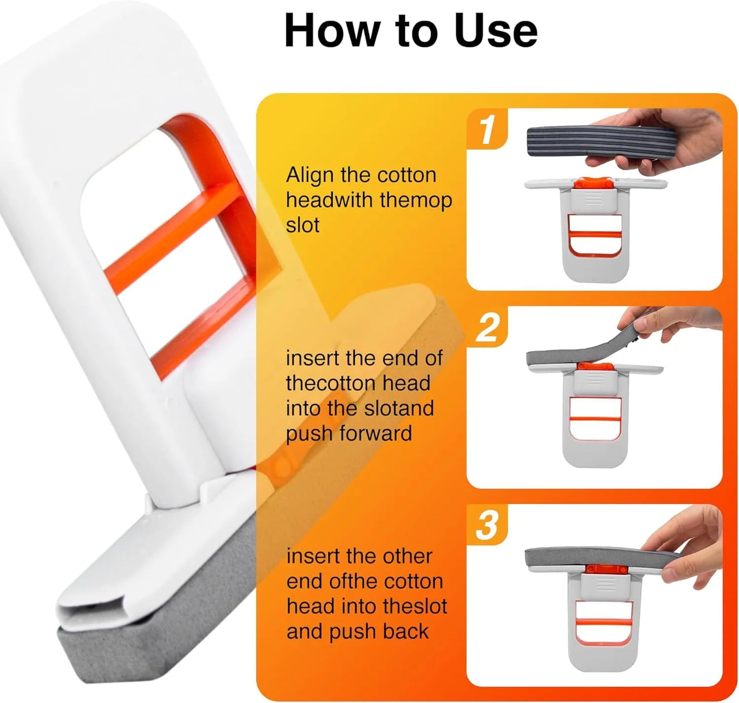 Mini Foldable Desktop Squeeze Sponge Mop