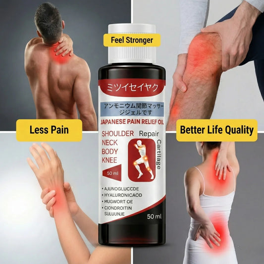 Japanese Pain Relief Oil for Joint & Muscle Relief (50ml)