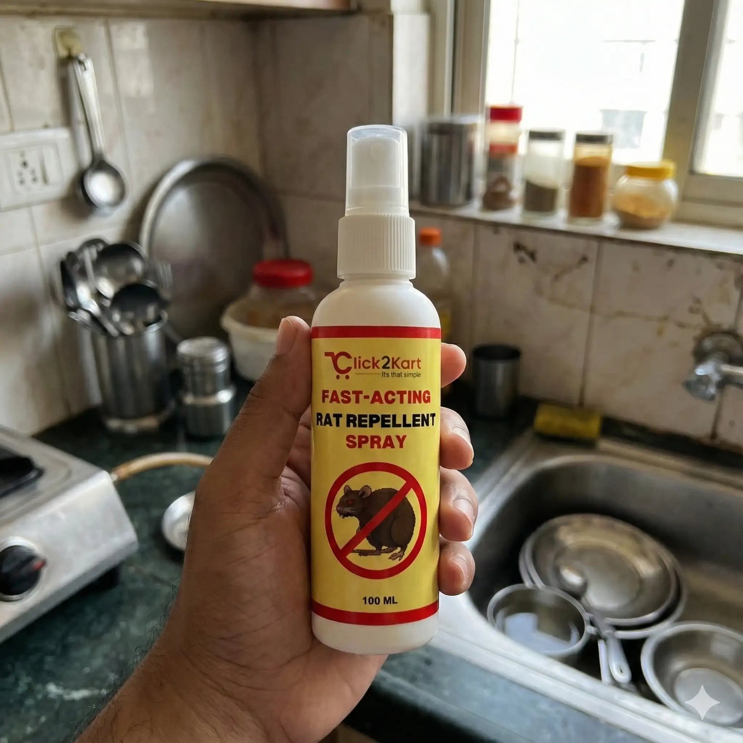 Herbal Fast-Acting Rat Repellent Spray