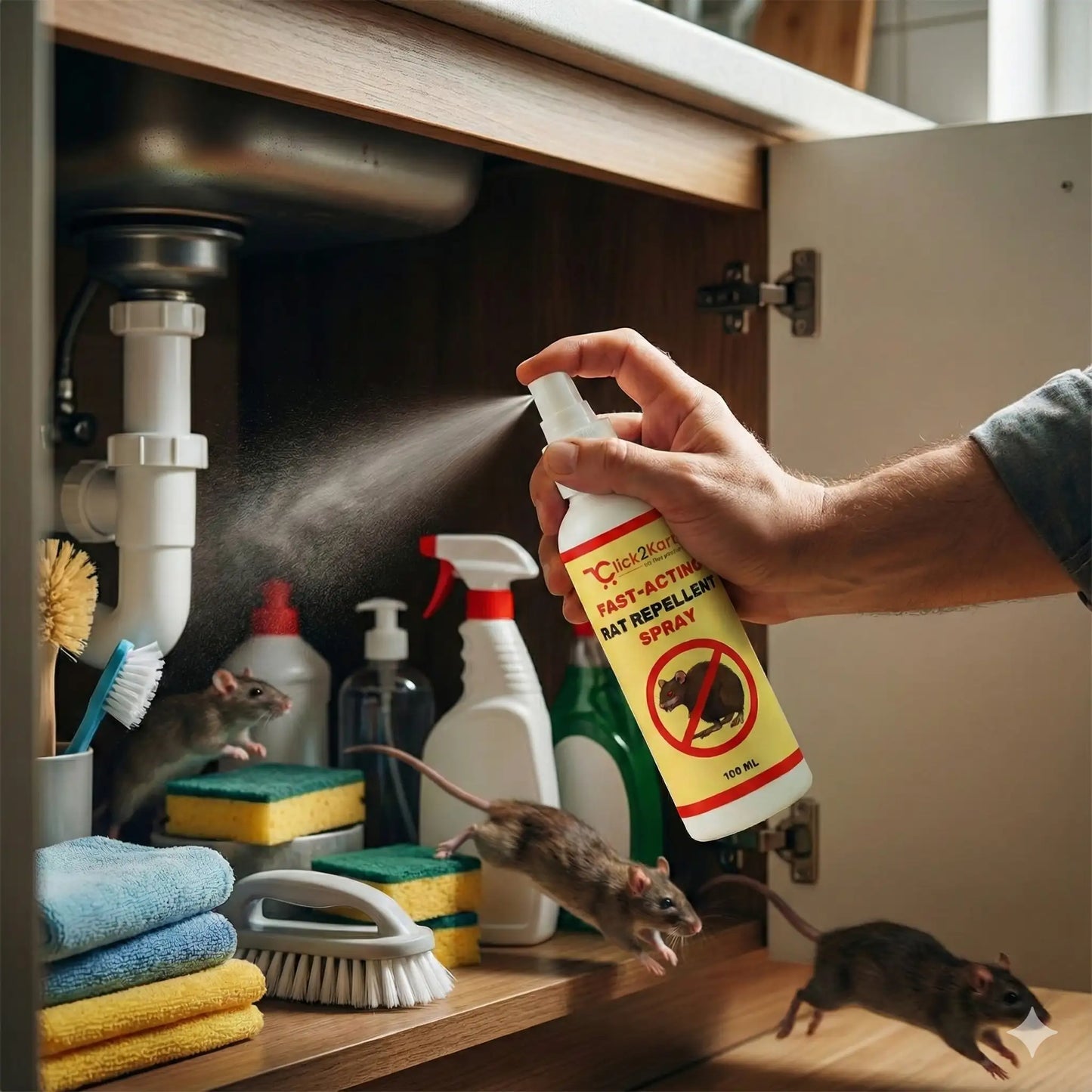 Herbal Fast-Acting Rat Repellent Spray