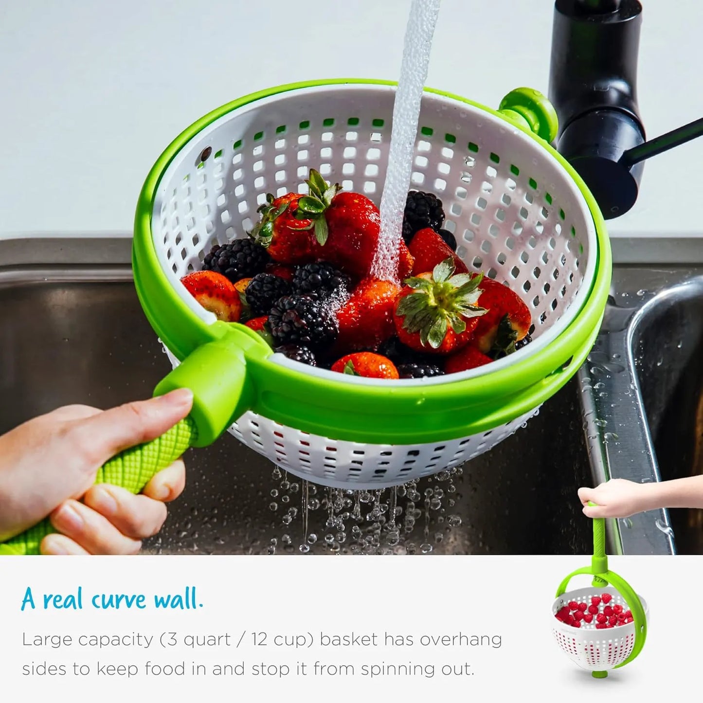 Salad Spinner & Vegetable Drain Basket
