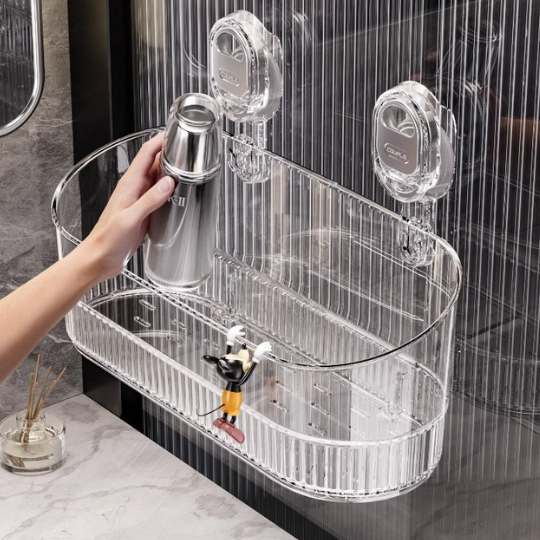 Wall Mount Bathroom Storage Shelf Rack