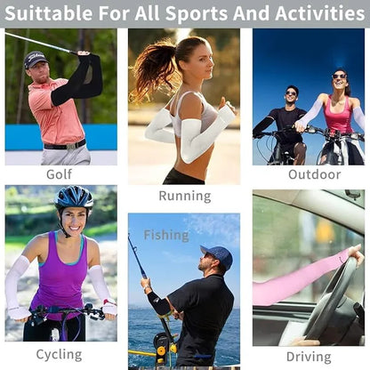 Unisex UV Protection Arm Sleeves (Fingerless)