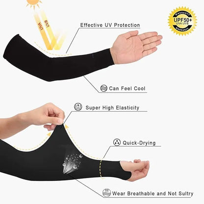 Unisex UV Protection Arm Sleeves (Fingerless)