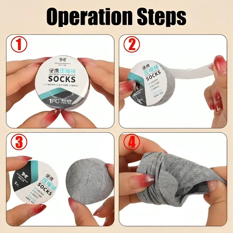 Pure Cotton Compressed Socks for Men & Women