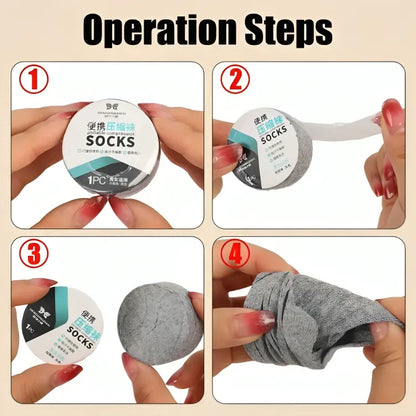 Pure Cotton Compressed Socks for Men & Women