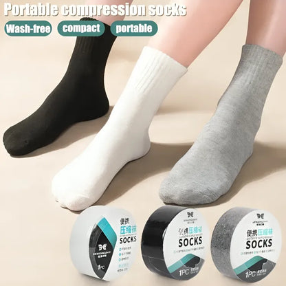 Pure Cotton Compressed Socks for Men & Women