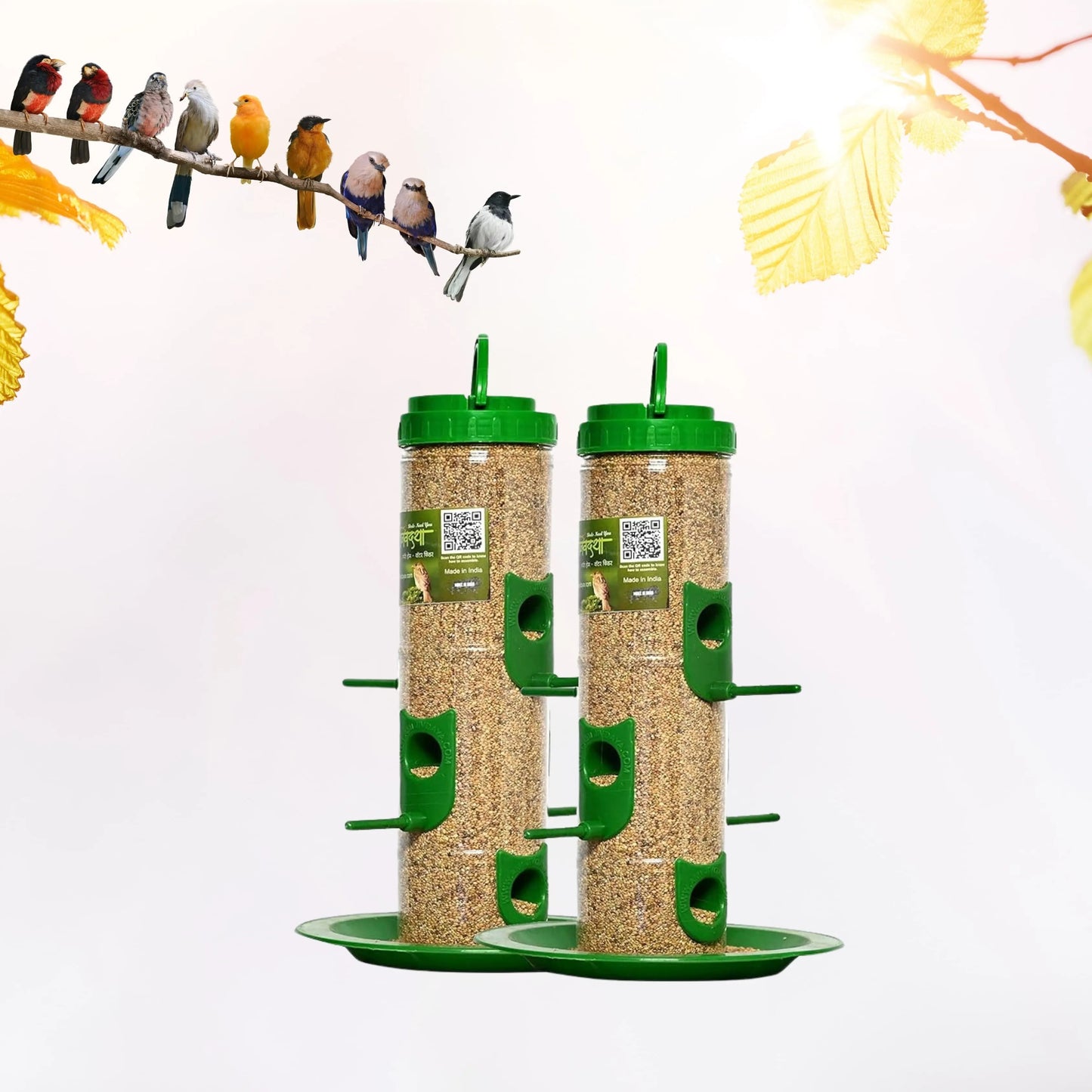 Durable Hanging Bird Feeder for Outdoor Use