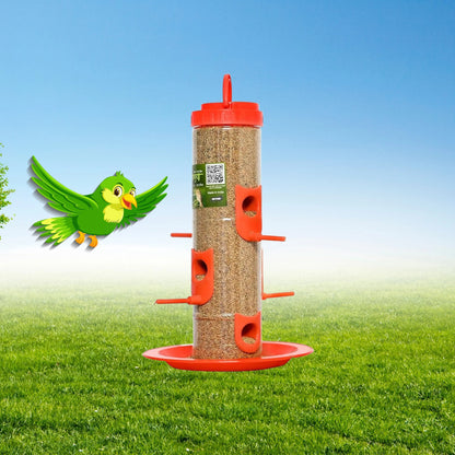 Durable Hanging Bird Feeder for Outdoor Use