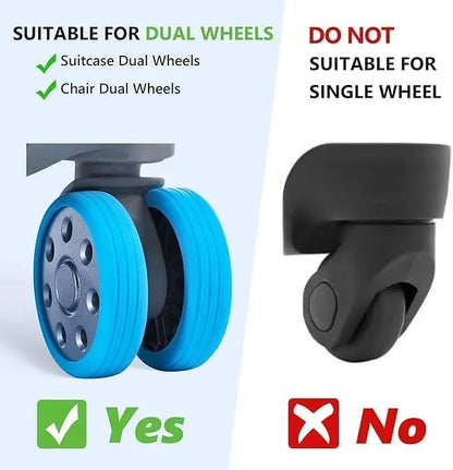 Luggage Bag Wheel Protective Covers (Set of 8)
