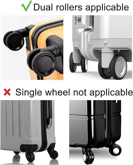 Luggage Bag Wheel Protective Covers (Set of 8)
